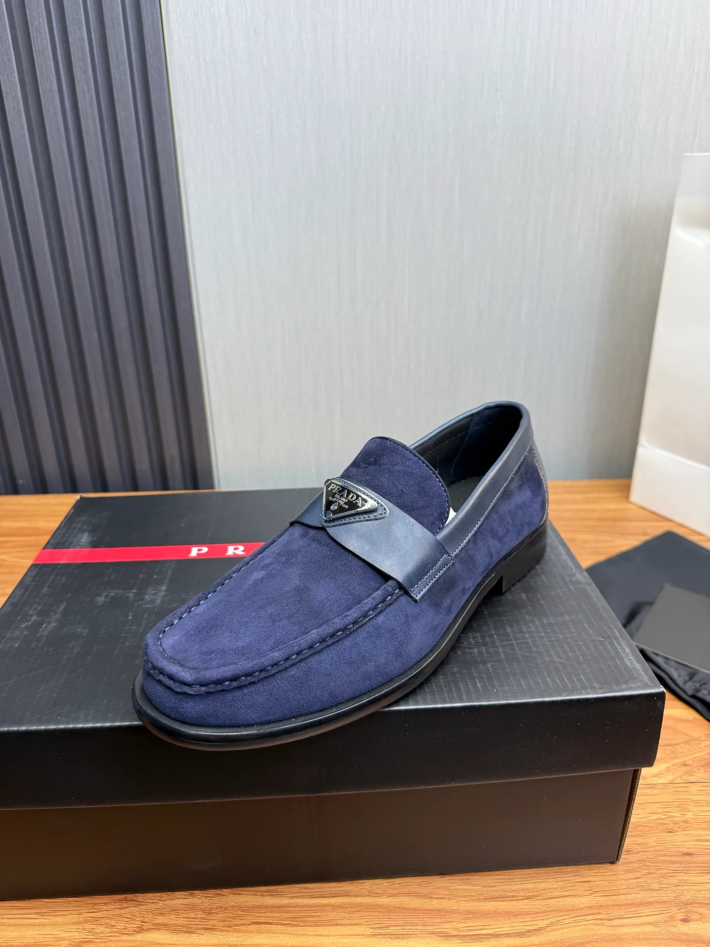 Factory price 580💰 ＰＲＡＤＡPrada. Men's business casual leather shoes, luxurious and noble👞All imported original brand leather materials, just to create a more comfortable wearing experience, upper: original cowhide. Frosted cowhide➕Imported full cowhide, original outsole✔️36-45 (45 non-returnable)
